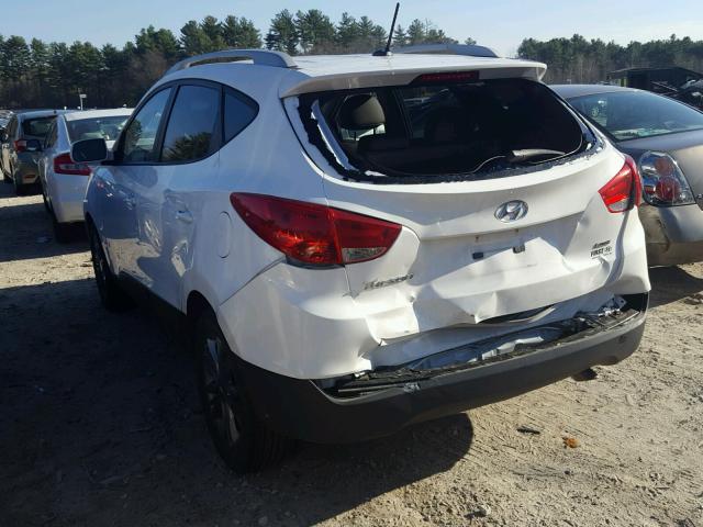 KM8JUCAG7FU102270 - 2015 HYUNDAI TUCSON LIM WHITE photo 3