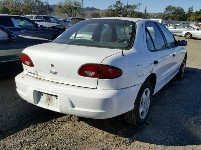 3G1JF5245YS113262 - 2000 CHEVROLET CAVALIER L WHITE photo 4