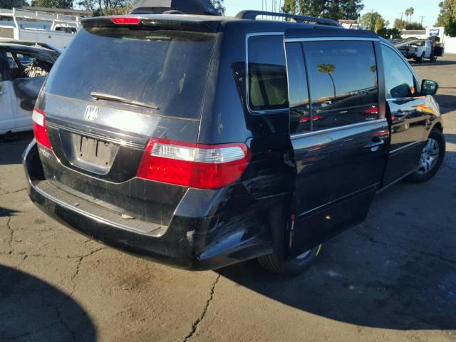 5FNRL38797B033107 - 2007 HONDA ODYSSEY EX BLACK photo 4