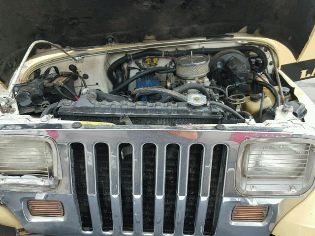 2J4FY59M3KJ107339 - 1989 JEEP WRANGLER / YELLOW photo 7