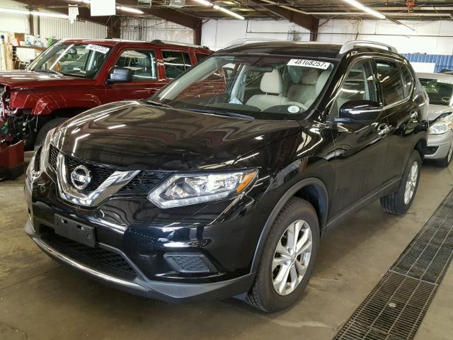 5N1AT2MV2FC771009 - 2015 NISSAN ROGUE S BLACK photo 2