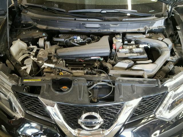 5N1AT2MV2FC771009 - 2015 NISSAN ROGUE S BLACK photo 7