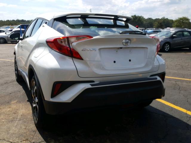 NMTKHMBX9JR019789 - 2018 TOYOTA C-HR XLE WHITE photo 3