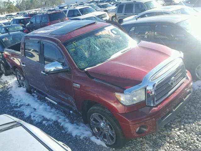 5TBEV58157S470364 - 2007 TOYOTA TUNDRA CRE BURGUNDY photo 1