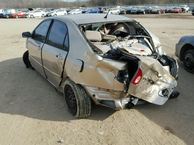 1NXBR30E75Z566471 - 2005 TOYOTA COROLLA CE GOLD photo 3