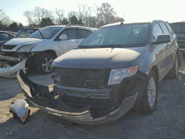 2FMDK3JC3ABB23440 - 2010 FORD EDGE SEL GRAY photo 2