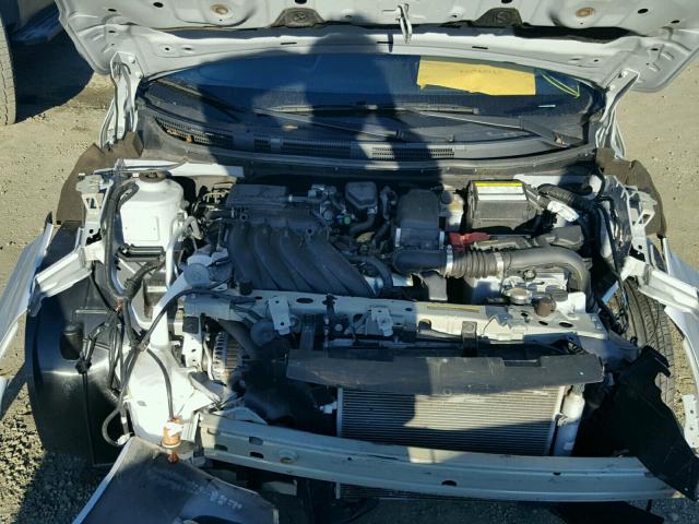 3N1CN7AP2FL821585 - 2015 NISSAN VERSA S SILVER photo 7