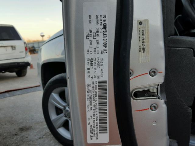 1J4NT1FB9BD248880 - 2011 JEEP COMPASS SP SILVER photo 10