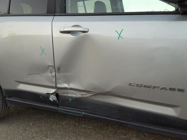 1J4NT1FB9BD248880 - 2011 JEEP COMPASS SP SILVER photo 9