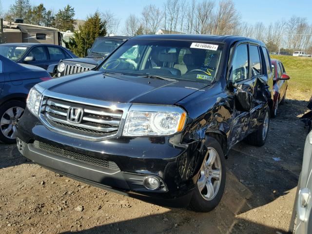 5FNYF4H73CB047216 - 2012 HONDA PILOT EXLN BLACK photo 2