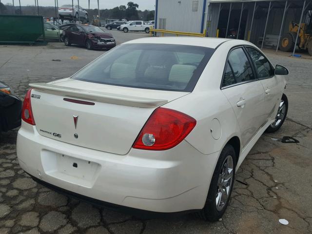 1G2ZJ57B094244539 - 2009 PONTIAC G6 WHITE photo 4