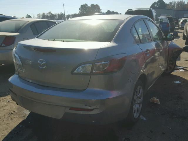 JM1BL1TF0D1750083 - 2013 MAZDA 3 I GRAY photo 4