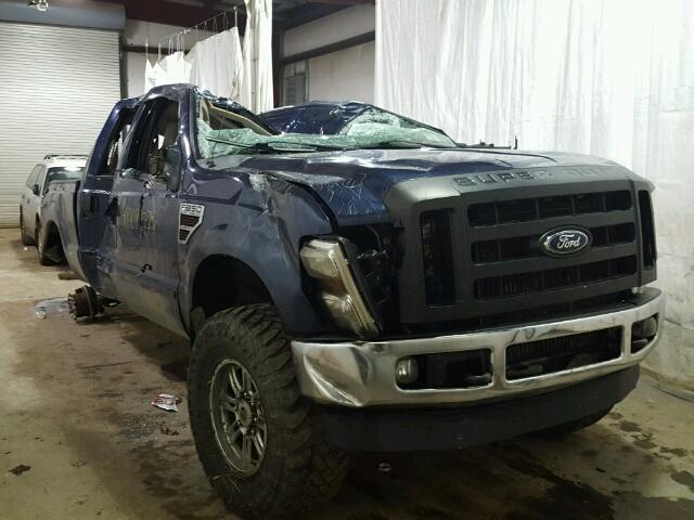 1FTSW31R68EE39367 - 2008 FORD F350 SRW S BLUE photo 1