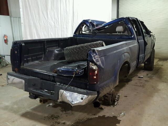 1FTSW31R68EE39367 - 2008 FORD F350 SRW S BLUE photo 4