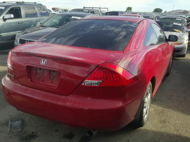 1HGCM72317A012715 - 2007 HONDA ACCORD LX RED photo 4