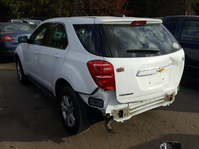 2GNALBEKXH1503110 - 2017 CHEVROLET EQUINOX LS WHITE photo 3