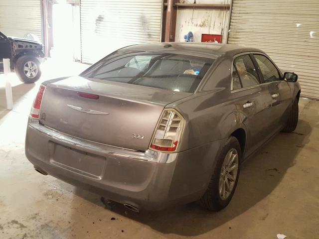 2C3CCACGXCH199307 - 2012 CHRYSLER 300 LIMITE GRAY photo 4