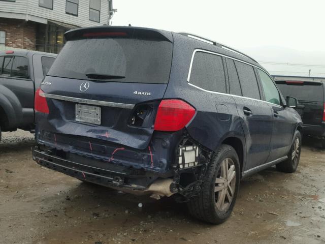 4JGDF7CE3DA227968 - 2013 MERCEDES-BENZ GL 450 4MA BLUE photo 4