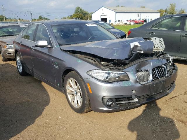 WBA5A7C5XFD621697 - 2015 BMW 528 XI GRAY photo 1