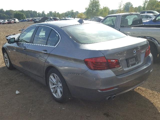 WBA5A7C5XFD621697 - 2015 BMW 528 XI GRAY photo 3