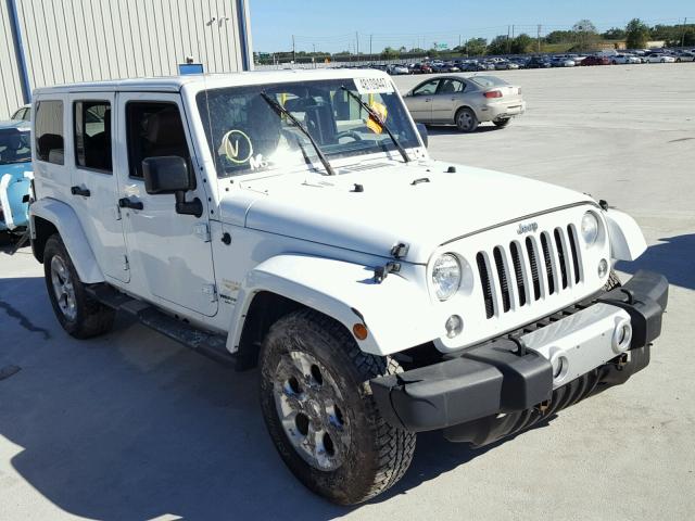 1C4BJWEG9EL292722 - 2014 JEEP WRANGLER U WHITE photo 1