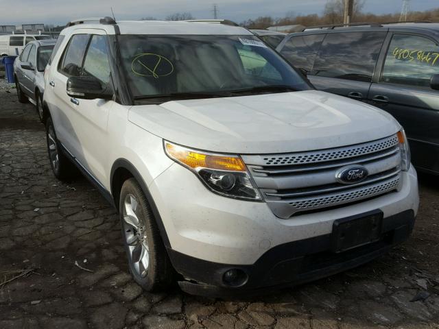 1FM5K8D81DGC28726 - 2013 FORD EXPLORER X WHITE photo 1