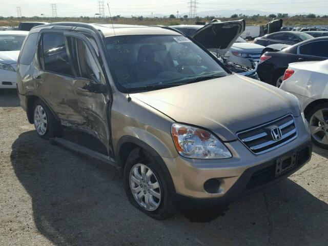 JHLRD78966C061600 - 2006 HONDA CR-V SE GOLD photo 1