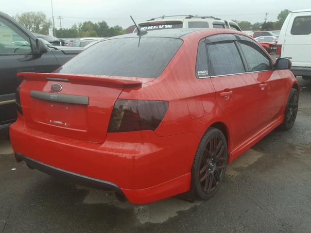 JF1GE76679G501448 - 2009 SUBARU IMPREZA WR RED photo 4