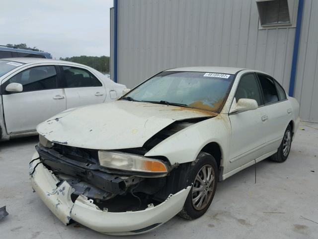 4A3AA46G12E129302 - 2002 MITSUBISHI GALANT ES WHITE photo 2