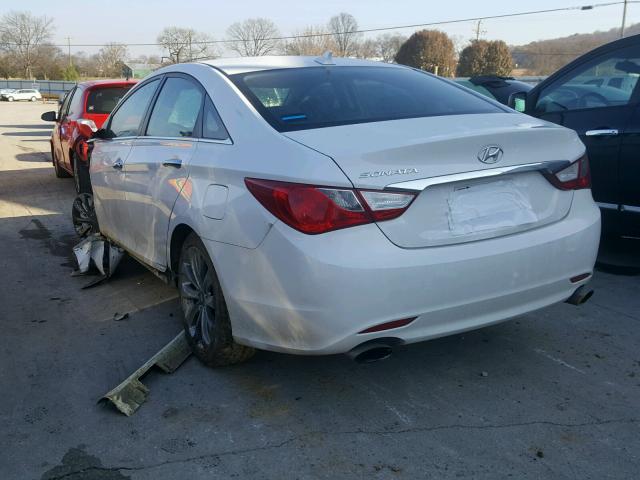 5NPEC4AC9BH179402 - 2011 HYUNDAI SONATA SE WHITE photo 3