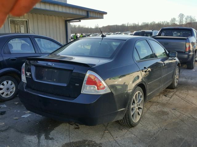 3FAHP07Z79R146143 - 2009 FORD FUSION SE BLACK photo 4