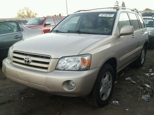 JTEEP21AX70220997 - 2007 TOYOTA HIGHLANDER BEIGE photo 2