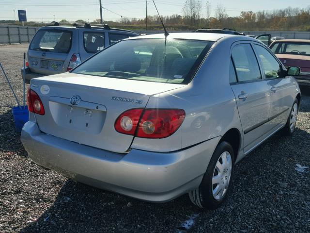 1NXBR32E88Z944590 - 2008 TOYOTA COROLLA CE SILVER photo 4