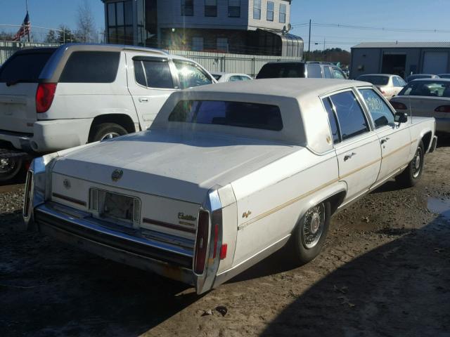 1G6DW51YXKR736401 - 1989 CADILLAC BROUGHAM WHITE photo 4