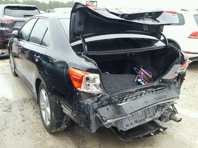 4T1BF1FK6EU444954 - 2014 TOYOTA CAMRY L BLACK photo 3