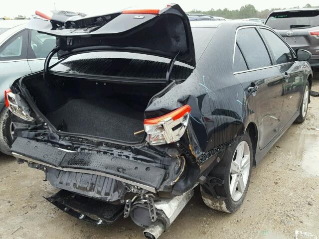 4T1BF1FK6EU444954 - 2014 TOYOTA CAMRY L BLACK photo 4