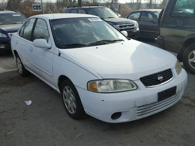 3N1CB51DX2L629327 - 2002 NISSAN SENTRA XE WHITE photo 1