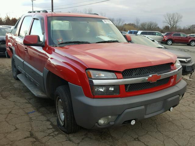 3GNEC13T02G228658 - 2002 CHEVROLET AVALANCHE RED photo 1