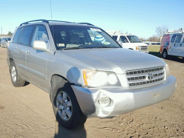 JTEGF21A230108944 - 2003 TOYOTA HIGHLANDER SILVER photo 1