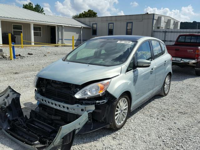 1FADP5BU0EL503095 - 2014 FORD C-MAX SEL BLUE photo 2