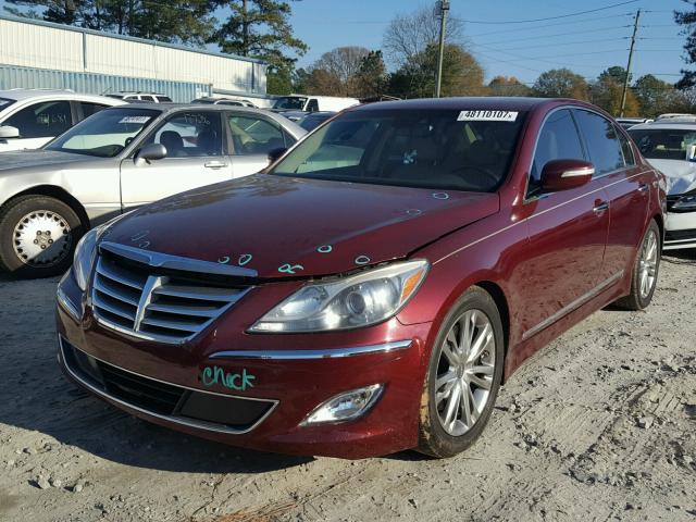 KMHGC4DF7CU179206 - 2012 HYUNDAI GENESIS 4. BURGUNDY photo 2