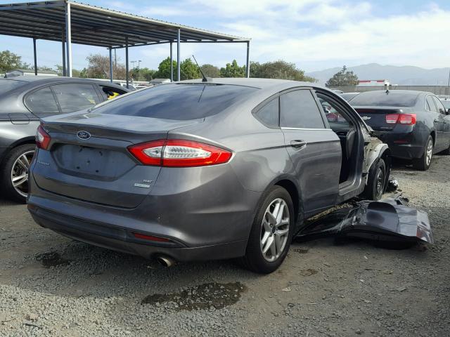 3FA6P0HR8DR386171 - 2013 FORD FUSION SE CHARCOAL photo 4