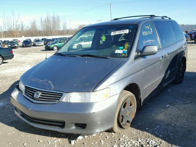 2HKRL186XYH612914 - 2000 HONDA ODYSSEY EX GRAY photo 2