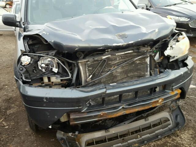 2HKYF18445H504690 - 2005 HONDA PILOT EX GRAY photo 9