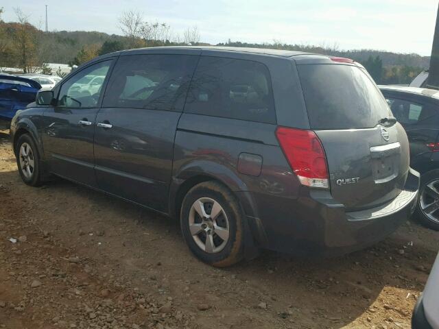 5N1BV28U59N102161 - 2009 NISSAN QUEST S GRAY photo 3