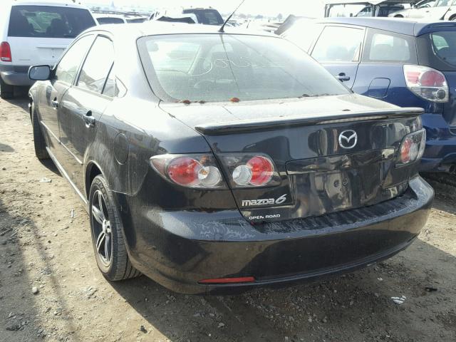 1YVHP81D275M10241 - 2007 MAZDA 6 S BLACK photo 3