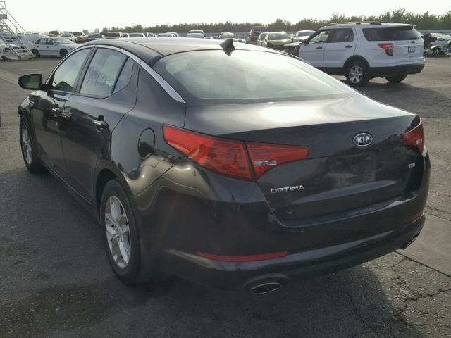 KNAGM4A74C5288731 - 2012 KIA OPTIMA LX BLACK photo 3