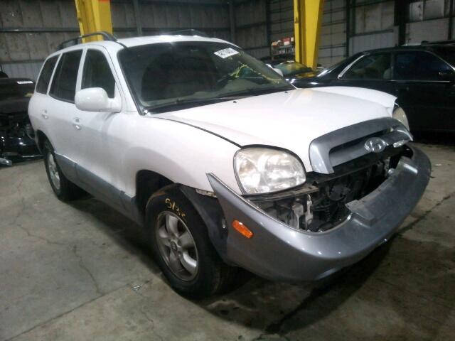 KM8SC73E85U905503 - 2005 HYUNDAI SANTA FE G WHITE photo 1