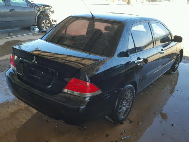 JA3AJ26E76U068716 - 2006 MITSUBISHI LANCER ES BLACK photo 4