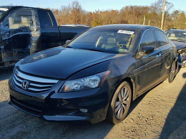 1HGCP3F86BA024566 - 2011 HONDA ACCORD EXL BLACK photo 2